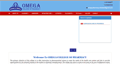 Desktop Screenshot of omegacollegeofpharmacy.com